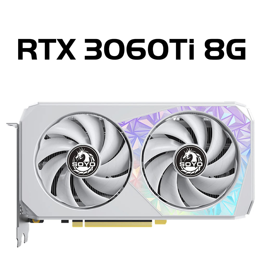 SOYO Graphics Cards RTX 3060 3060Ti 3050 2060Super 8GB 12GB NVIDIA GPU GDDR6 192bit  Computer components gaming and office