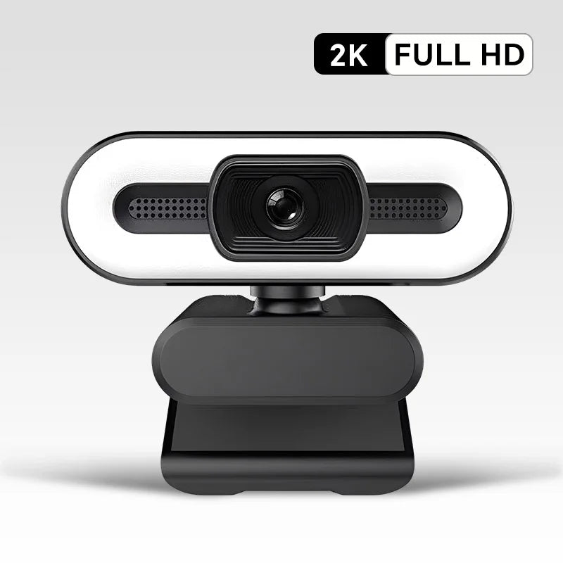 Portable Full HD 1080P 2K 4K Webcam PC Laptop Auto Focus Webcam Live Streaming Flexible with Microphone Live Broadcast withLight