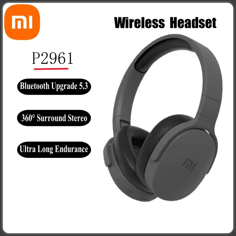 Xiaomi P2961 Wireless Headphones Bluetooth 5.3 Foldable 9D HIFI Stereo Sound Headset Long Battery Life Heavy Bass Earphone