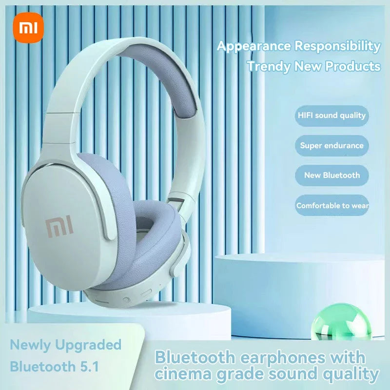 Xiaomi P2961 Wireless Headphones Bluetooth 5.3 Foldable 9D HIFI Stereo Sound Headset Long Battery Life Heavy Bass Earphone