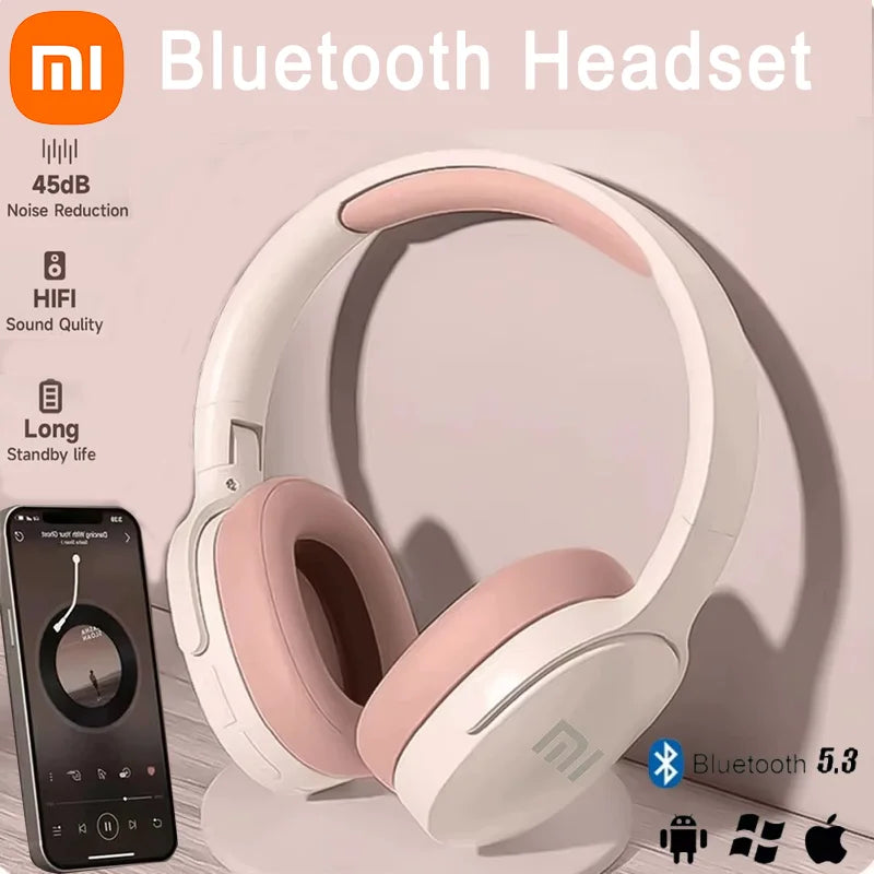 Xiaomi P2961 Wireless Headphones Bluetooth 5.3 Foldable 9D HIFI Stereo Sound Headset Long Battery Life Heavy Bass Earphone