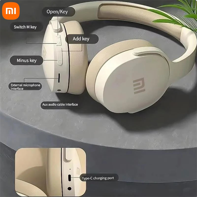 Xiaomi P2961 Wireless Headphones Bluetooth 5.3 Foldable 9D HIFI Stereo Sound Headset Long Battery Life Heavy Bass Earphone