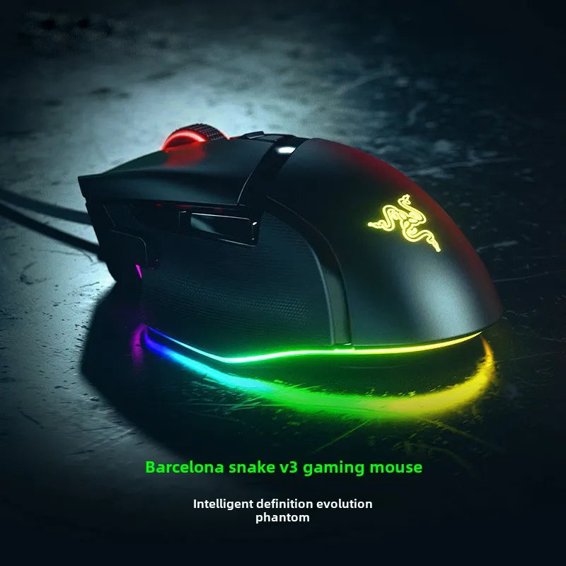 Razer Basilisk V3 Pro Ratón inalámbrico para juegos Interruptores ópticos rápidos Gen-3 - Rueda inclinable HyperScroll - Chroma